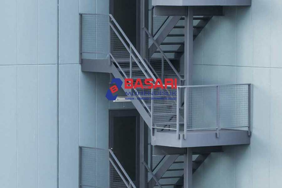 İstanbul - Sancaktepe Yangın Merdivenleri İmalatı - Başarı Yangın
