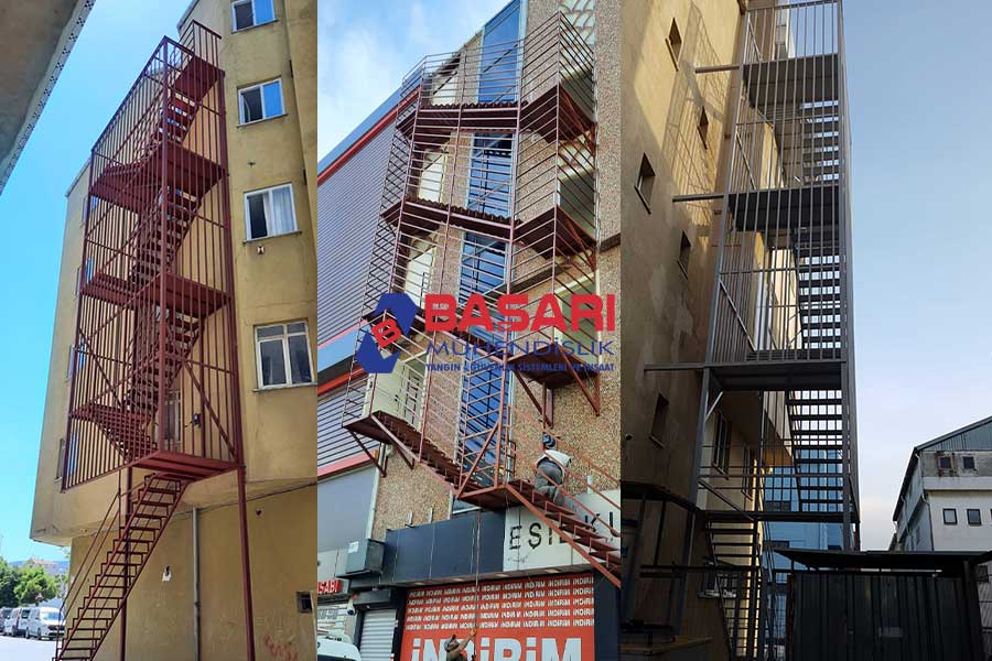 Yangın Merdiveni Proje Örnekleri - Başarı Yangın