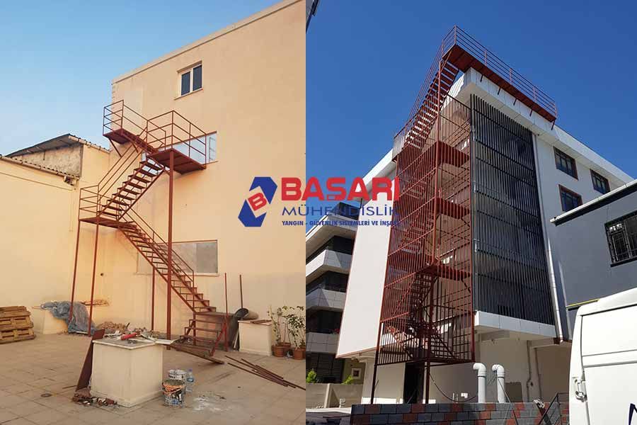 Yangın Merdiveni Planı Çizimi - Başarı Yangın