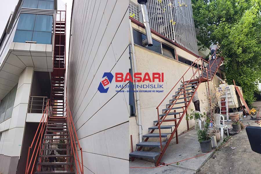 Yangın Merdivenine Erişebilmek - Başarı Yangın