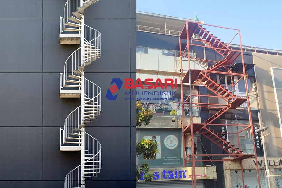 Düz Kollu ve Z Tipi Yangın Merdivenlerinin Karşılaştırması - Başarı Yangın